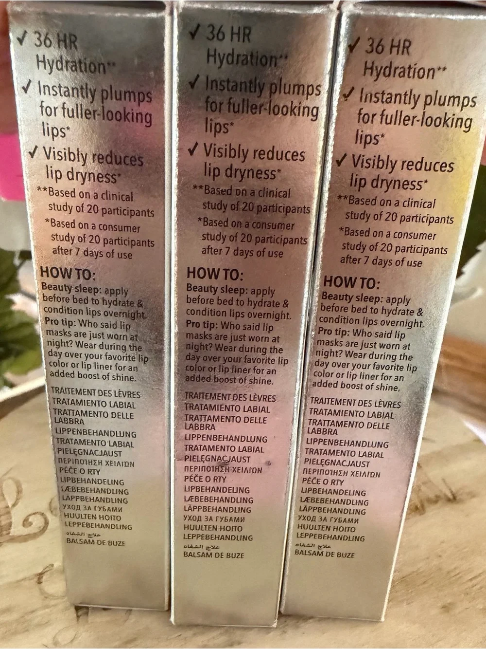 3 - Buxom Plumping Peptide Lip Tint- Rose Glaze